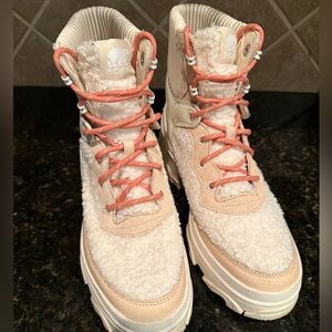 Woman's Boots SOREL Brex™ Boot Cozy Lace Waterproof Nova Sand Sea Salt
